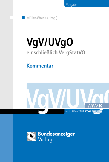  VgV / UVgO Kommentar