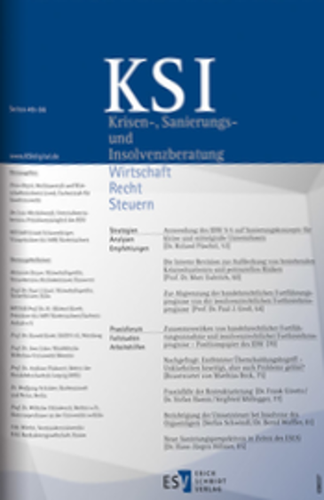  Krisen-, Sanierungs- und Insolvenzberatung (KSI)