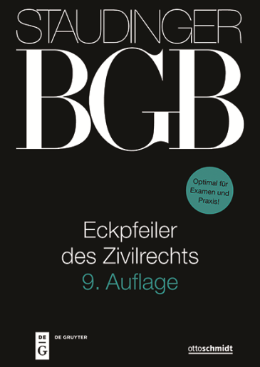  STAUDINGER BGB Eckpfeiler des Zivilrechts