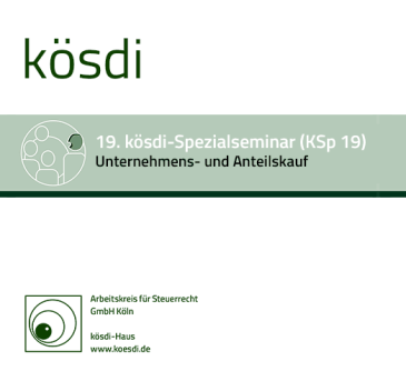  KSp 19 - Unternehmens- und Anteilskauf