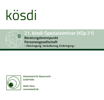  KSp 21 - Beratungsbrennpunkt Personengesellschaft