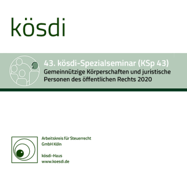  KSp 43 - Gemeinnützige Körperschaften und juristische Personen des öffentlichen Rechts 2020