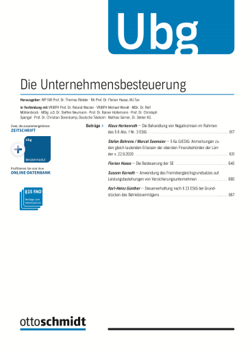  Die Unternehmensbesteuerung (Ubg)